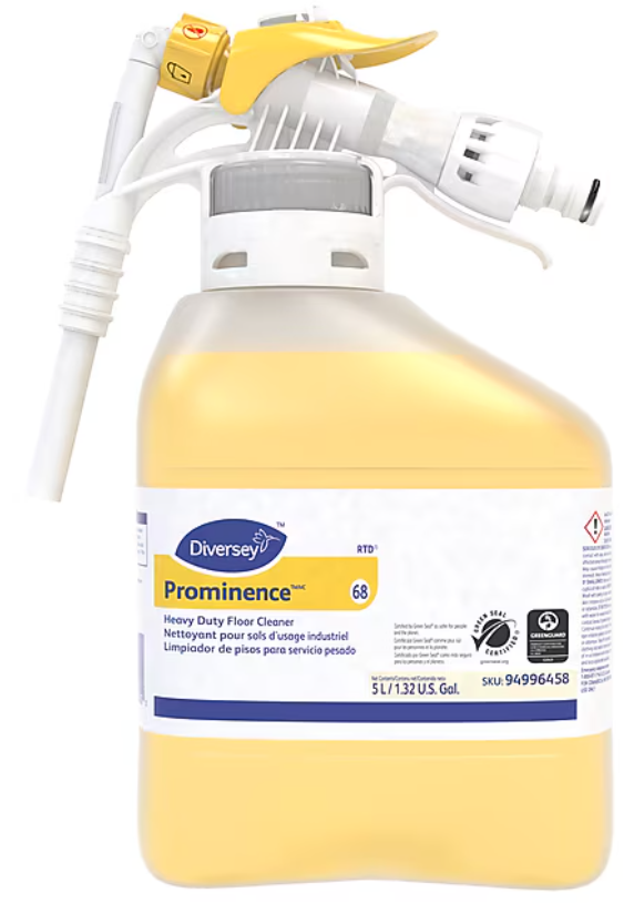 NEUTRAL CLEANER, DIVERSEY, PROMINENCE HS , CITRUS SCENT, RTD, 168.96 OZ. LARGE